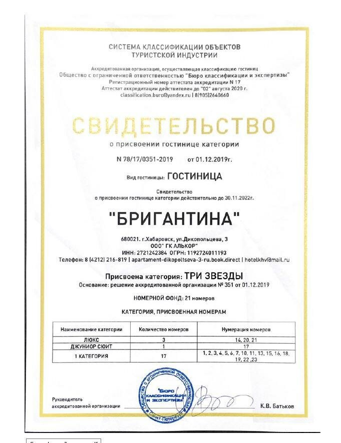 Гостиница Бригантина Хабаровск-58